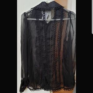 Sheer black shirt
